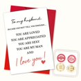 thumbnail image 1 of Tarjeta de felicitación Podagree To My Husband Love Message Vlt99, 1 of 9