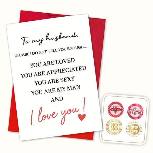 Tarjeta de felicitación Podagree To My Husband Love Message Vlt99