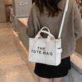 thumbnail image 3 of Bolso de hombro para mujer de moda que combina con todo, tendencia de logotipo imprimible de PU de verano, 3 of 6