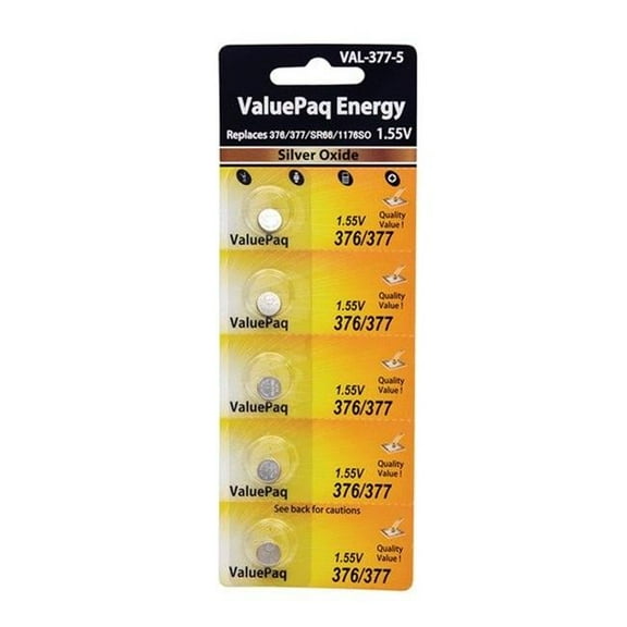 ValuePaq VAL-377-5 UL377 Watch Battery (5 Pack)