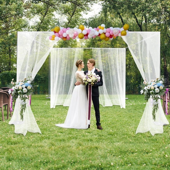 Adjustable 4 Post Hardware Kit, Outdoor Wedding Party Stand, Backdrop Stand
