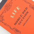 thumbnail image 2 of Life Noble Section Notepad [Bound On Top]: 8 in. x 12 in. (Orange Cover, Gridded Pages), 2 of 5