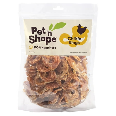 UPC: 0032657105326 | Pet n Shape Chik n Rings Jerky Dog Treats – 2 Pound — Stocking Stuffer