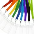 thumbnail image 5 of 24-pack Green Breakaway Lanyards with Waterproof Badge Holders, Metal Hook, Polyester Neck Straps for ID Cards, Events, Office, and Schools, 5 of 8