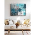 thumbnail image 4 of Teal Grey Wall Art for Living Room,Canvas Picture Wall Decor for Bathroom Bedroom,Modern Oil Painted Abstract Art Aesthetics Painting Artwork for Office Kitchen Hallway Dining Room Home Decor 24"x32", 4 of 8