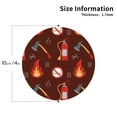 thumbnail image 3 of Disketp Fire Extinguisher Funny Coasters,6 Pcs Leather Coasters With Holder, Perfect Housewarming Hostess Gifts,Protect Furniture From Water Marks Scratch And Damage, 3 of 9