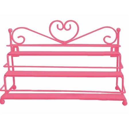 Nail Polish Rack*1 3 Layer Heart Nail Polish Shelf Cosmetic Display Stand Holder Rack Organizer