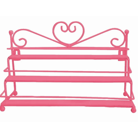 Nail Polish Rack*1 3 Layer Heart Nail Polish Shelf Cosmetic Display Stand Holder Rack Organizer