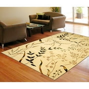 Floral Garden Rug, Wheat