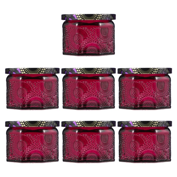 7 portavelas en relieve, recipientes para velas, frascos para velas, suministros para hacer velas