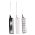 thumbnail image 4 of Metal Tail Comb, Glossy Round Parting Comb Long Lasting Professional Reliable Safe Compact  For Salon For Individual Hairdressing For Barber Shops Set 1,Set 2,Set 3,Set 4, 4 of 8