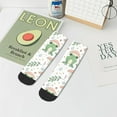 thumbnail image 7 of Rateoe Frog and Mushrooms Pattern Quarter Crew Socks,Toe Seamed Ankle Socks,Cotton Cushioned Breathable Athletic Crew Sports Socks, 7 of 7