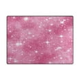 thumbnail image 2 of Non-Slip Area Rug 63x48in Indoor Washable Floor Mats Carpet Printed for Living Room, Bedroom, Home Decor Pink Glitter Background, 2 of 7