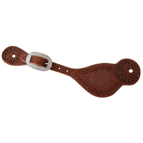 Martin Saddlery Spur Strap Tombstone Chocolate Roughout