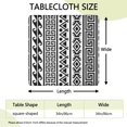 thumbnail image 2 of Elastic Hem Square Tablecloth 34x34 Inch Bohemian Floral Pattern, Perfect Fit for Card Tables, Patio Dining and Kitchen Use, 2 of 6