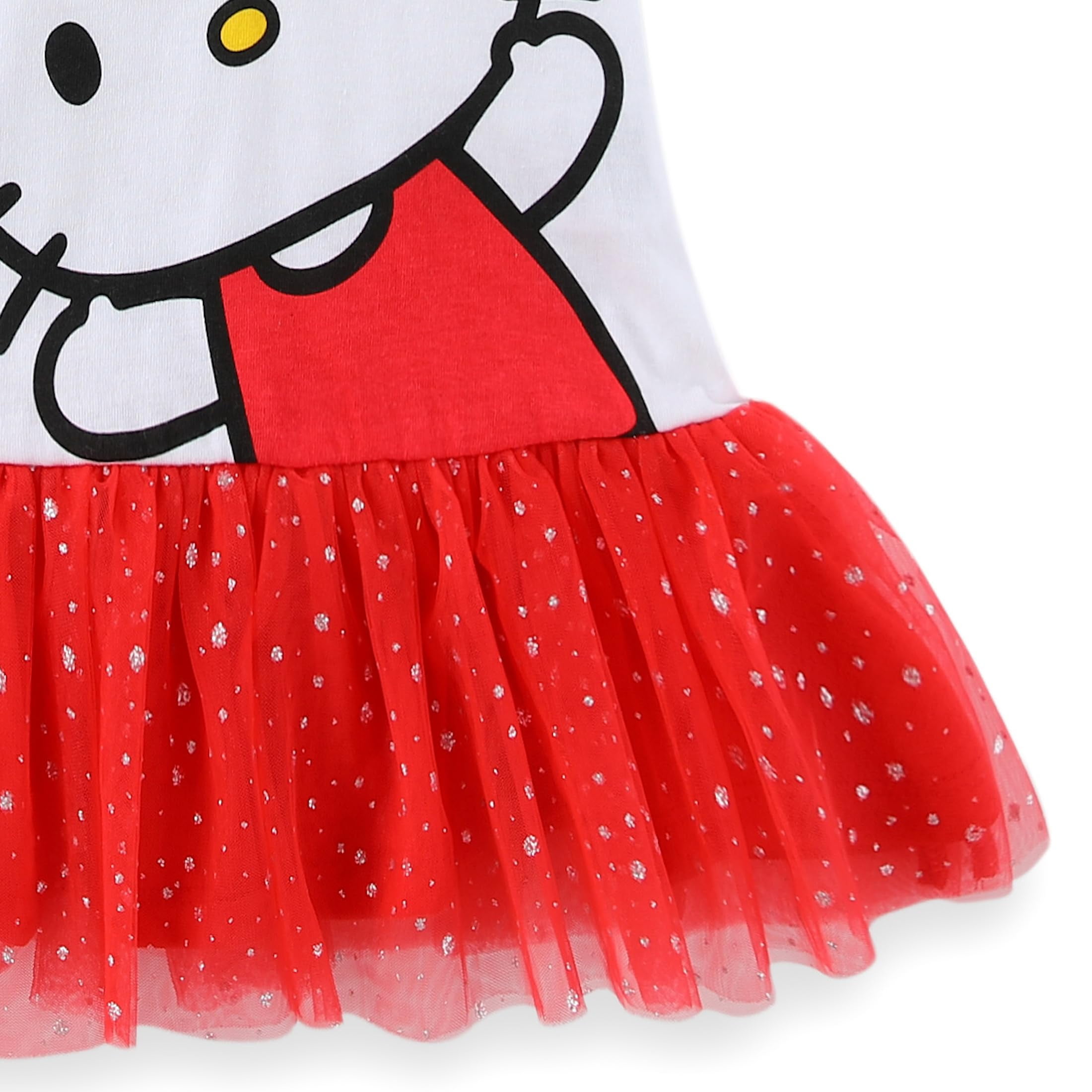 Hello Kitty Sanrio Cosplay Hooded Shirt with Tulle and Legging Pants Set (Girls), 2 Piece Set, Sizes 3T-12