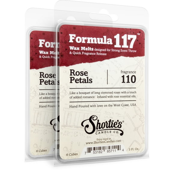 Rose Petals Wax Melts Multi Pack - Highly Scented   Natural Oils - Shortie's Candle Company