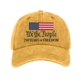 thumbnail image 3 of America 250 Hat We The People Patriotic USA Flag BaseballHat 250 Years of Freedom Hat, 3 of 6