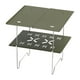 thumbnail image 2 of Mesa de camping, mini mesa plegable, mesa de playa, mesa de acero para exteriores, mesa de té pequeña para jardín, patio, barbacoa, patio, picnic Verde, 2 of 8