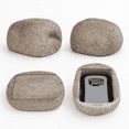 Key Lock Box Labels Outdoor Rock-Shaped Key Lock Box with Code for Secure Key Storage ...