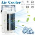 thumbnail image 2 of 10.23 Inch 4 In 1 Portable Air Conditioner Fan Evaporative Cooler With 7 Color Lights 3 Wind Levels Quiet For Desk Home Office, 2 of 9