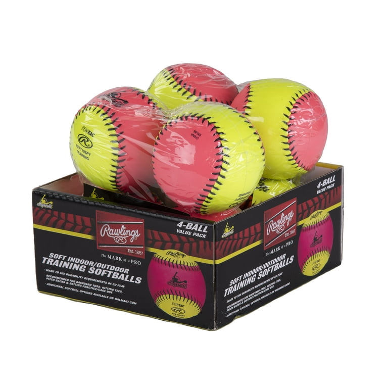 Rawlings 11 NCAA Practice Fastpitch Softballs - 4-Pack