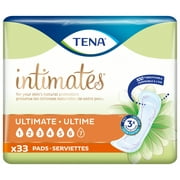tena intimates ultimate incontinence pad for women, 33 count