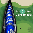 thumbnail image 3 of Big Strike Golf Beer Sleeve for Bag, 7 Cans, Emerald Green, Insulated, Portable Keeps Beverages Cold on Course Fits Most Bags, 3 of 8
