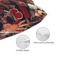 thumbnail image 4 of Anime Naruto Shippuden Uzumaki Naruto 9 Funda de almohada con el personaje de Dibujos Animados para decorar la sala de estar, el sofá y el dormitorio - 50 x 76 cm, 4 of 5