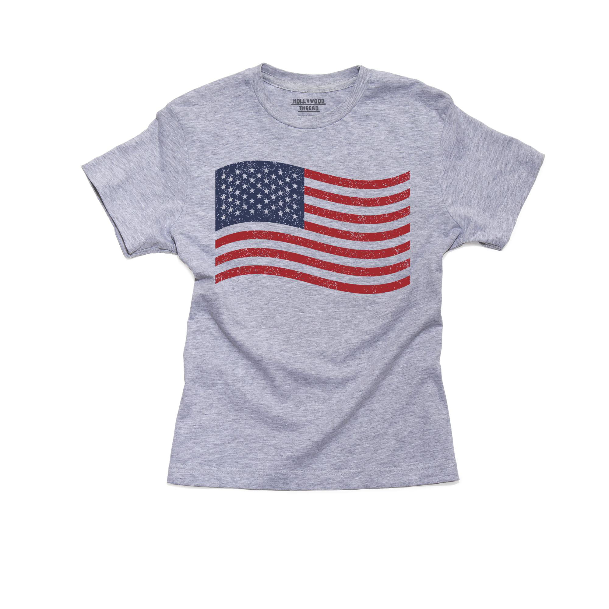 Youth 4th of July USA American Flag T-Shirt