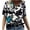 White, variant on Fesfesfes Women Shirts Women's Fashion Printing Casual V-neck Short Sleeve Loose T-shirt Tops Winter Tops for Women XL(US:10)