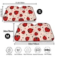 thumbnail image 3 of Balery Red Ladybug Windshield Sun Shade, Car Front Window Sunshade Cover ,Automotive Interior Portected Blocks Uv Rays For Car Pickup Truck Suv Accessories- Small, 3 of 7