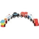 thumbnail image 4 of Wooden Car Playset 6-Piece Mini Toy Car Set with Car, Police and Fire Truck, Train Pretend Play Fun for Preschool Boys and Girls, 4 of 5