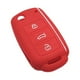 thumbnail image 3 of Funda de silicona para mando a distancia de coche VW Polo Seat rojo, 3 of 9