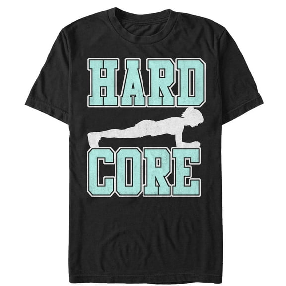 Women's CHIN UP Hard Core Boyfriend Graphic Tee Black Small