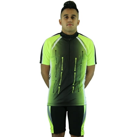 Men's Cool Plus Sublimated Print Race Cut Short-Sleeve Biking Cycling