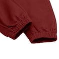 thumbnail image 3 of Eiyaclvo Boys Baggy Cargo Sweatpants Straight Leg Joggers Elastic Waisted Cinch Bottom Chino Trouser Sweat Pants with Pockets Size 4-13 Years, 3 of 5
