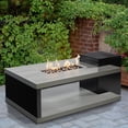 thumbnail image 3 of Table/foyer convertible Dray en aluminium de Paramount, rectangulaire, noir et gris, 3 of 7