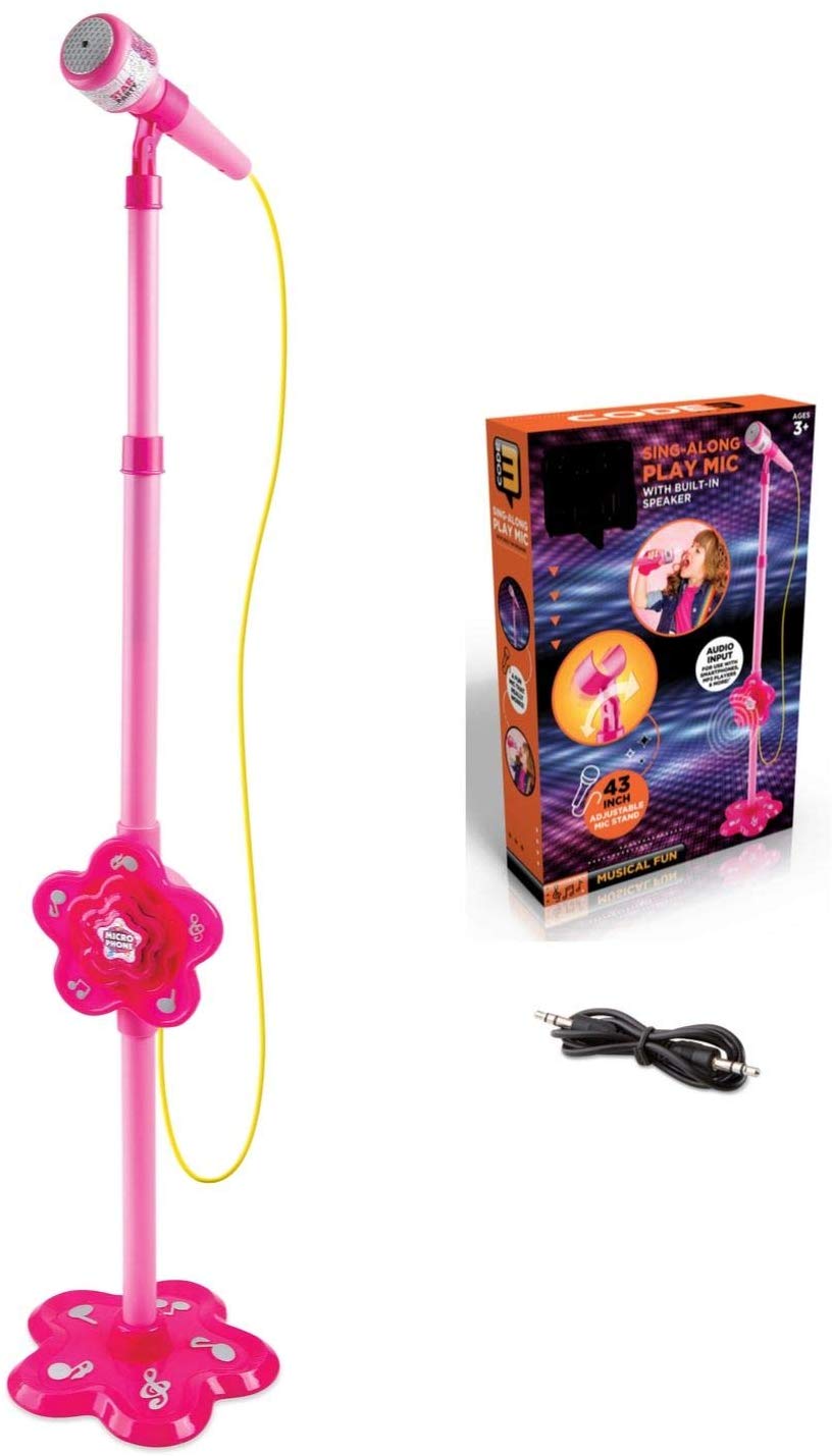 childrens microphone with stand and speaker