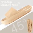 thumbnail image 4 of Women's Thick Platform Cloud Slippers Pink Khaki Khaki, 4 of 5