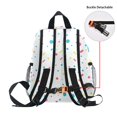 thumbnail image 5 of FORMRS Kids School Backpack with Front Zippered Pocket 12" Student Travel Daypack, White Retro Pattern, 5 of 6