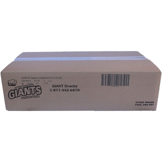 Giants Original Roasted and Salted Sunflower Seed Snacks, 5.75 Ounce -- 24 per case.