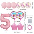 thumbnail image 2 of Globos de aluminio JBCAONTIA para decoración de fiesta de quinto cumpleaños, color rosa, 2 of 4
