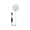 🍒 White_Base#2949, variant on LED Aquarium Light Submersible Spotlight Colorful LED Beads, Waterproof Fish Tank & Fishbowl Lamp, 1W Low Power, 100cm Cord, Black or White
