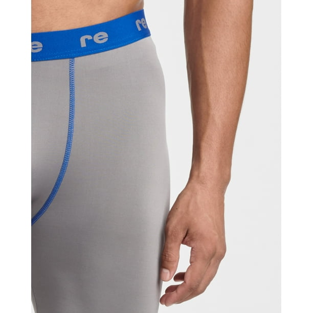 Real Essentials 5 Pack Mens Compression Shorts Quick Dry Performance Active Underwear Available in Big Tall