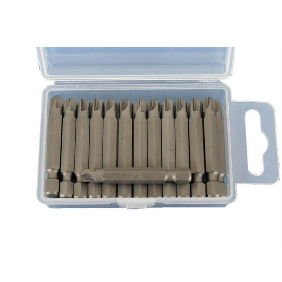 TEMO 25 pc Torq-Set #8 2 Inch (50 mm) Screwdriver Insert Bits