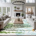 thumbnail image 3 of 5'x7' Area Rugs, Spring Green Leaves Indoor Outdoor Area Rug for Living Room Bedroom, Japanese Koi Fish Birds Country Washable Bathroom Rugs Kitchen Floor Carpet Mats Home Decor Aesthetic, 3 of 8