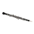 thumbnail image 2 of Black Professional Oboe C Key Semi-automatic Style Silver-plated Keys Woodwind Instrument with Oboe Reed Gloves Leather Case Carry Bag Cleaning Cloth Mini Screwdriver, 2 of 5