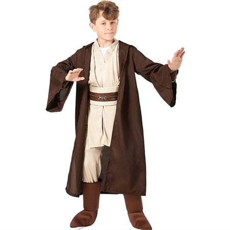 CHOYURME CHONYURM Knight Costume for Kids Halloween Cosplay Tunic Hooded Cape Sci-fi Film Classic Robe Outfit 3-14 Years