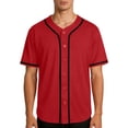 thumbnail image 5 of 2 Pack Baseball Shirts for Men Quick-Drying Short Sleeve Button-Down V Neck Tshirts Shirt Mens Casual Color Block Breathable Athletic Workout Tees Tops, 5 of 8